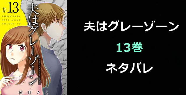 夫はグレーゾーン-13巻ネタバレ